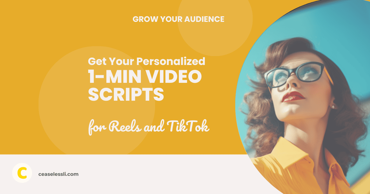 Li Script Get Your 14-Day Personalized Video Scripts and SCALE with AI-Powered ...